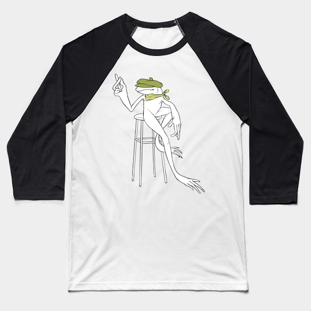 poetic frog Baseball T-Shirt by zstith